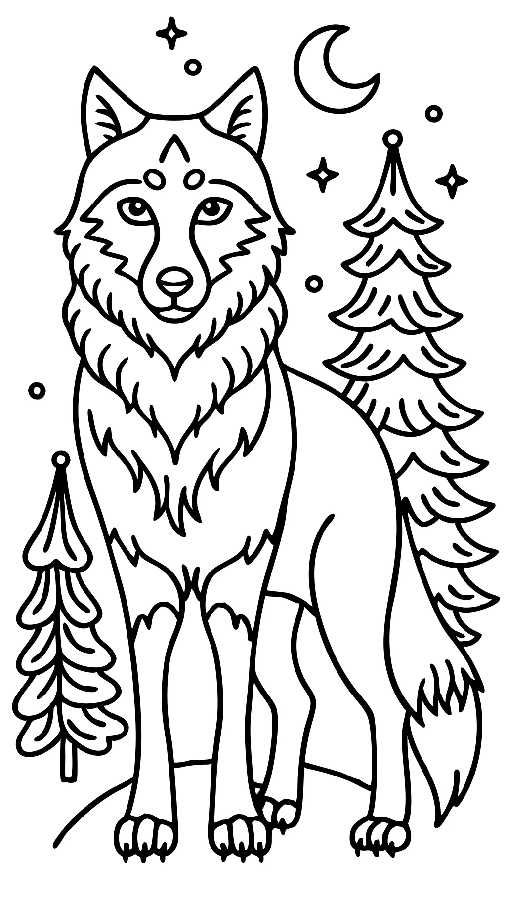 coloriage de loup